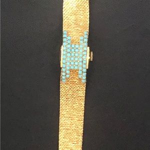 Vintage Schiaparelli Watch RARE Peek a Boo Buckle clasp